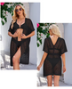 Sexy Hollow Knit Beach Out Holiday Knitted Tops Crochet Bikini Beach Cover Up Women's Tunic