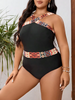 Plus Size Swimwear Hot Beachwear 1 Piece Bikini Swim Suit Fat Woman