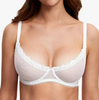 Form-fitting Lace Bra See-through Translucent Mesh Comfortable Breathable Women's Bra with Underwire