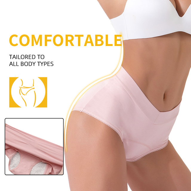 Large V-Waist Period Panties for Women Before and After Menstruation Leak Proof Menstrual Pants
