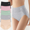  Women Cotton Underwear Panty Briefs Breathable Cotton High Leg Knickers Panties for Women