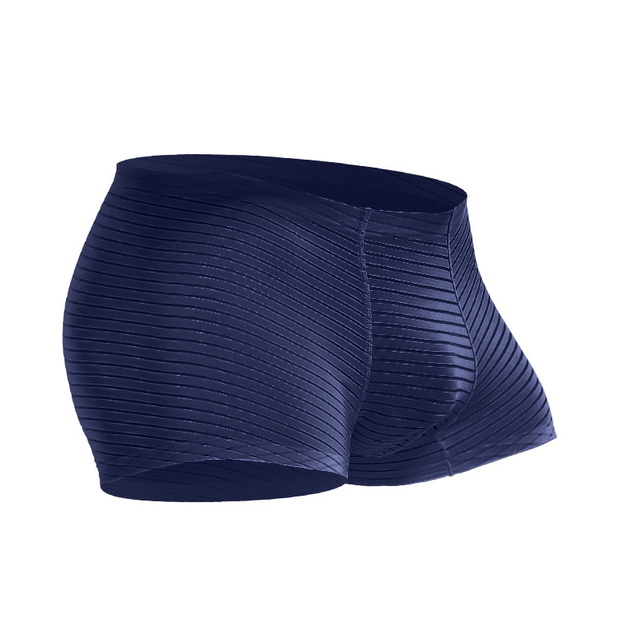 Mid-Rise Classic Boxer Briefs for Men Comfortable Nylon Spandex Silk Plus Size Breathable Print Pattern