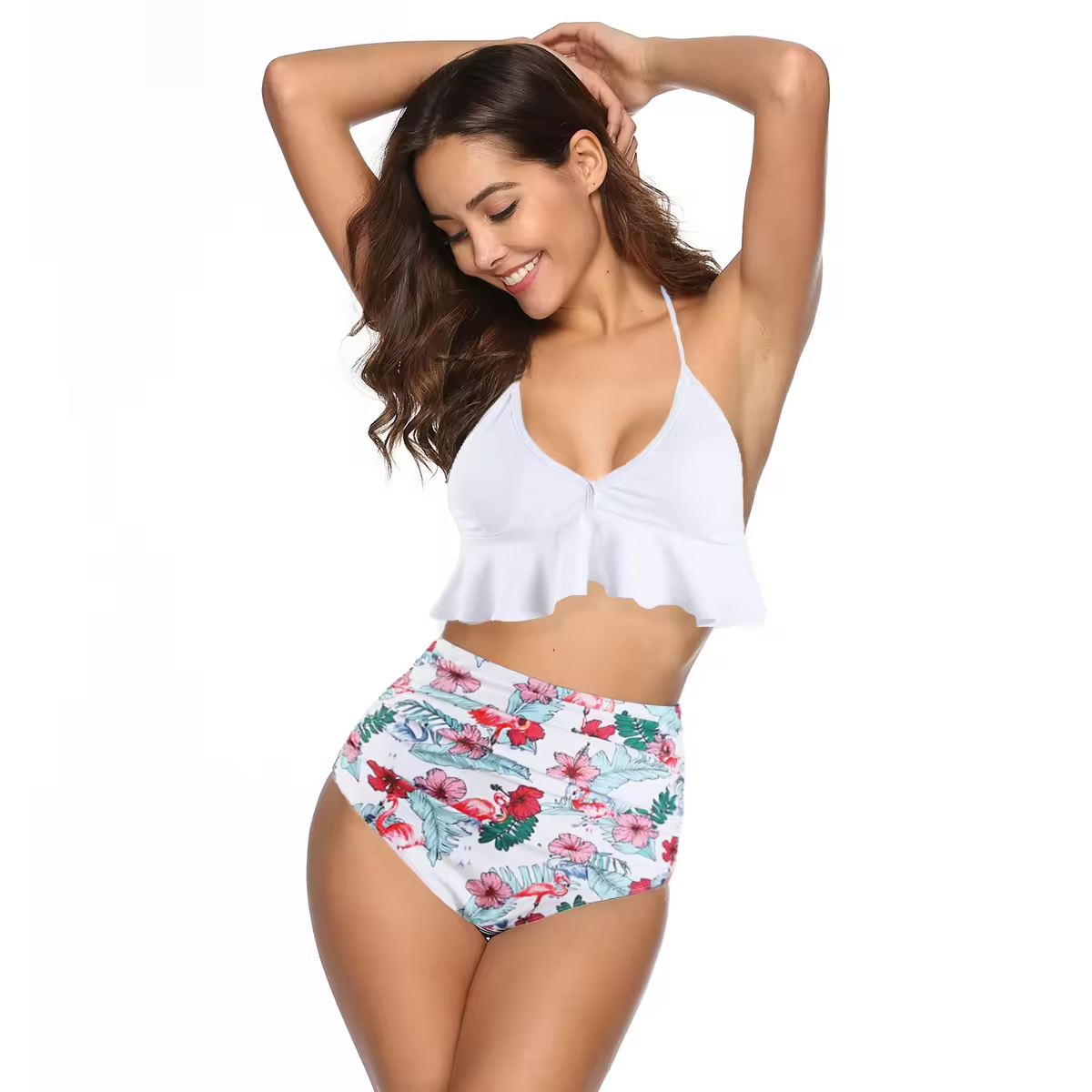 Customized Swimsuit Women Swimsuit Print Swimming Suits Two Piece Bikini 
