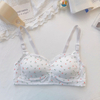 Women New Underwear Cute Flower Lace Teen Girls Bra Thin Breathable Developmental Bra