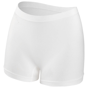 Women's Plus Size Nylon Thongs Sports Knitted Stretch Seamless Safety Panties Inner Shorts with Logo on Waist Can Be Worn Girls