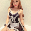 Bow Lace Lingerie Women Maid Cosplay Sexy Lingerie Hot Transparent Costumes Erotic Lovely Maid Costumes