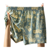 Men's Pure Cotton Arrow Underwear Boxer Briefs Mid-Rise Large Size Shorts for Boys Loose Fit Home