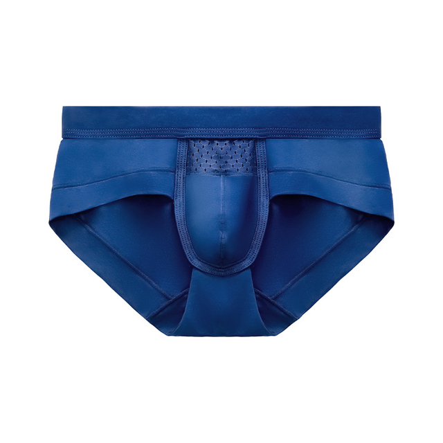Breathable Pouch Moisture Wicking Boxer Briefs Sexy Modal Mesh Underwear Built-in with Underwear for Men