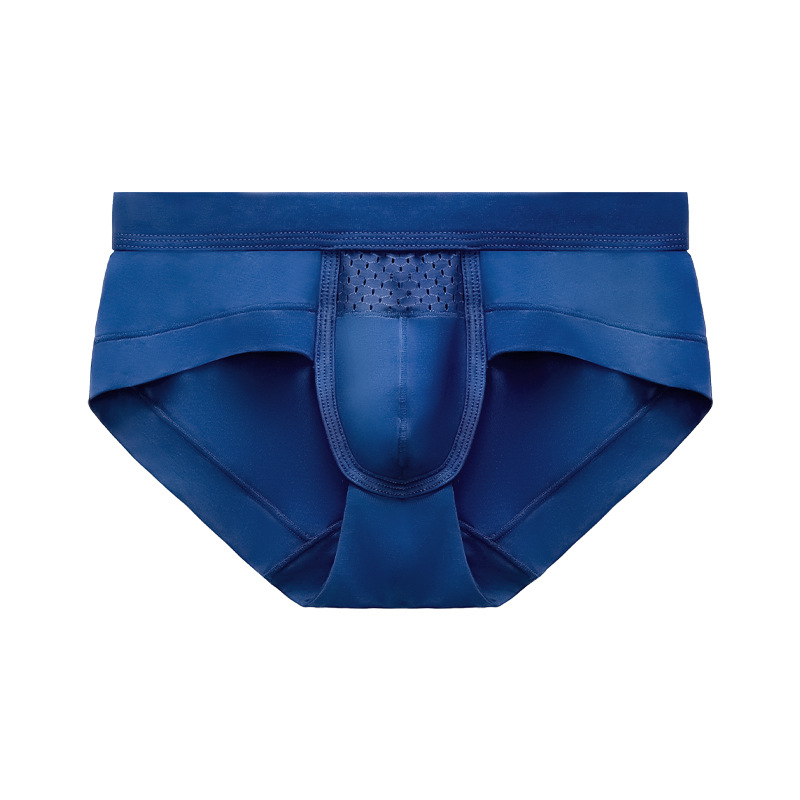 Breathable Pouch Moisture Wicking Boxer Briefs Sexy Modal Mesh Underwear Built-in with Underwear for Men