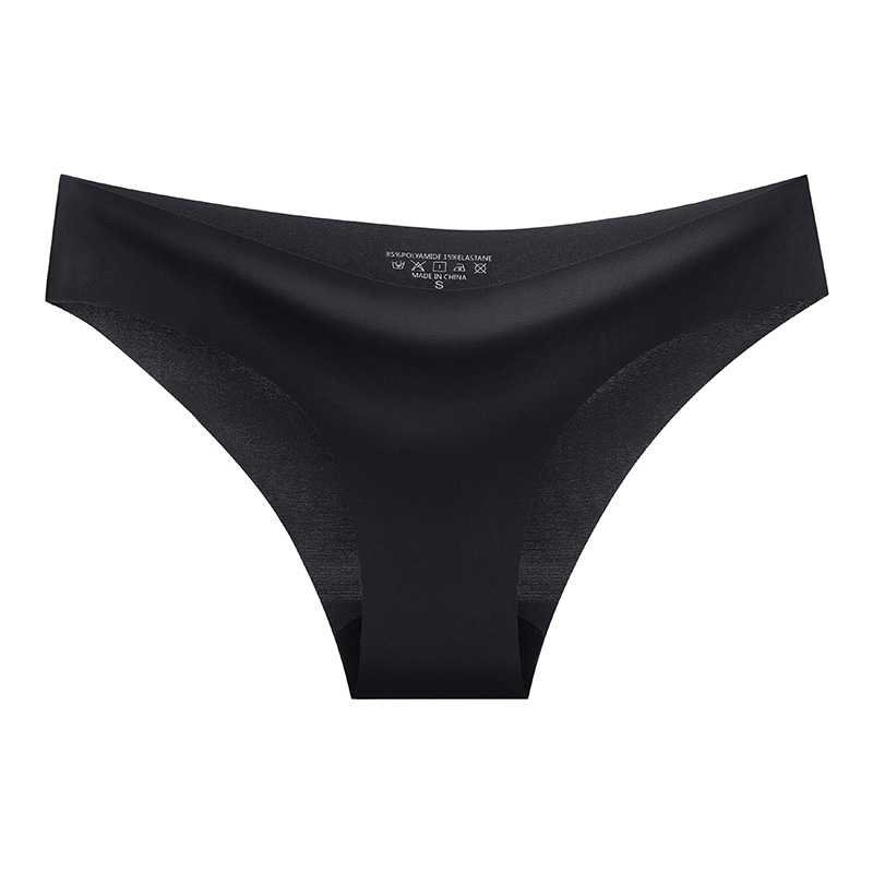 Women's Comfortable Minimalist Half-Hugging Triangle Pants U-Shaped Waistband Solid-Color Seamless G-String Everyday Low-Rise