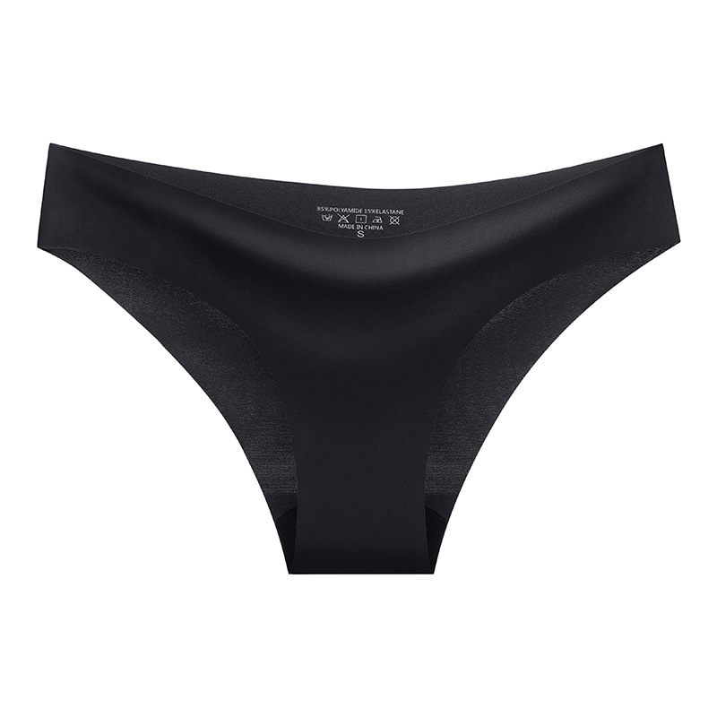 Women's Comfortable Minimalist Half-Hugging Triangle Pants U-Shaped Waistband Solid-Color Seamless G-String Everyday Low-Rise