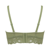 Ladies Sexy Thread Jacquard Cross Back Crop Top Brief V-neck Pad Brassiere Women Wireless Bralette Girls Lace Panties Bra Set