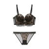 Body Sculpting Lace Embroidered Vintage Corset Bra Embroidery Bra Underwear Set