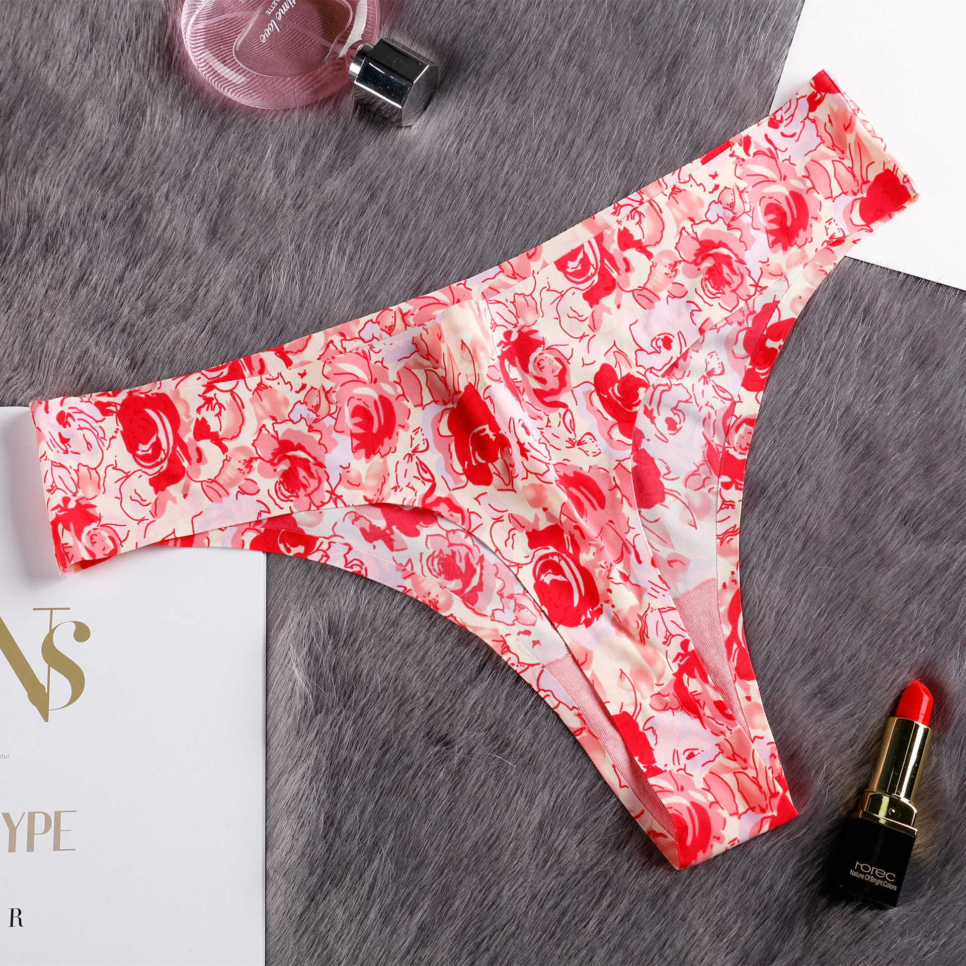 Seamless Sexy Cotton Underwear Ladies Thong Quick Dry Underwear Sexy Ladies Seamless Thong