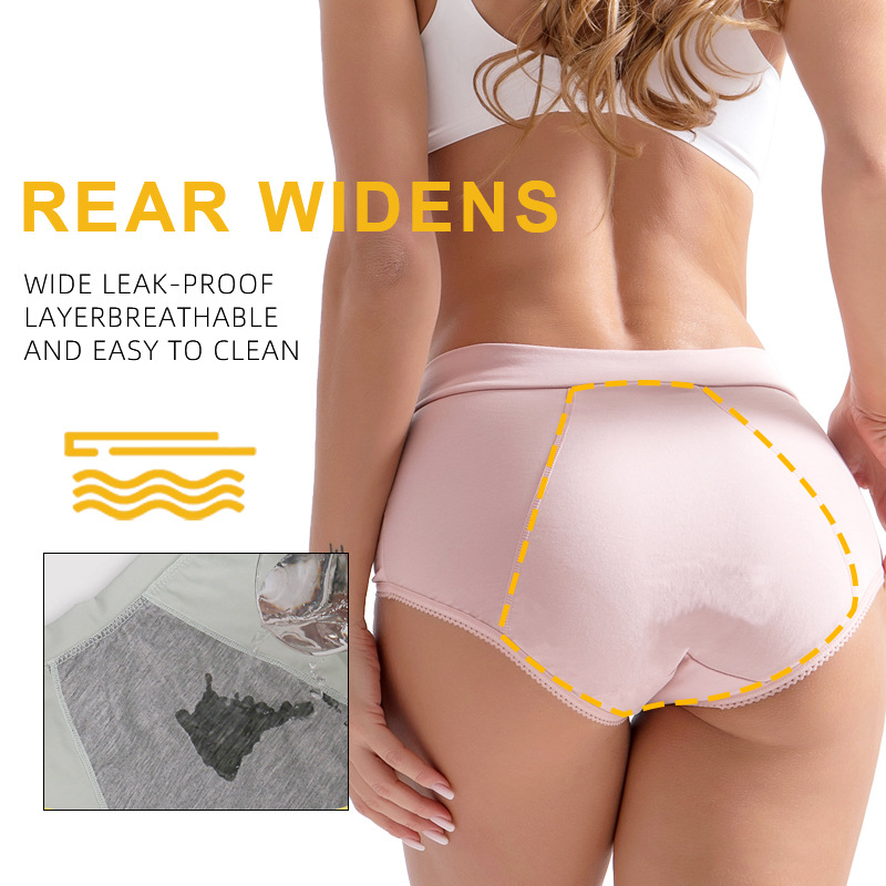 Large V-Waist Period Panties for Women Before and After Menstruation Leak Proof Menstrual Pants