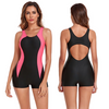 Sport one piece pink bathing suits for women shapewear swimsuit Period Swimwear