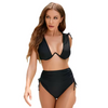  Custom Swimwear 2 Piece Solid Bikini Swimwear Thong