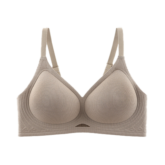 Custom Logo Hight Quality Jelly Deep V Neck Thin Push-Up One-Piece Seamless Bra