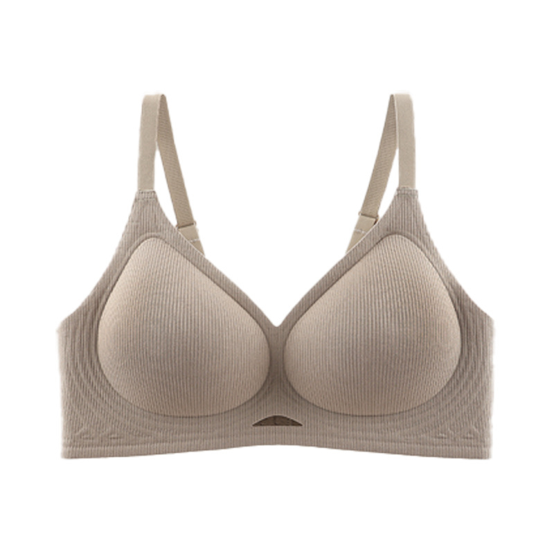 Custom Logo Hight Quality Jelly Deep V Neck Thin Push-Up One-Piece Seamless Bra