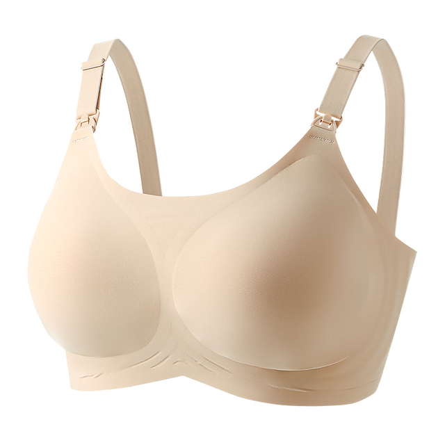  Ladies Nursing Bra With Wide Shoulder Straps and Wings Soft Support Wireless Comfortable Bra Seamless Nursing Bra