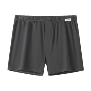 Men's Comfortable Loose Boxer Underwear 95% Cotton Plus Size Four-Corner Short Pajama Pants 4XL Silk with Logo on Waist