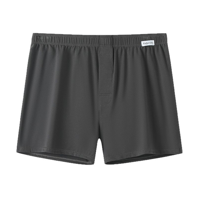 Men's Comfortable Loose Boxer Underwear 95% Cotton Plus Size Four-Corner Short Pajama Pants 4XL Silk with Logo on Waist