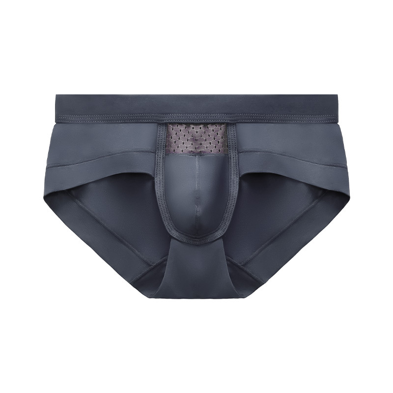 Breathable Pouch Moisture Wicking Boxer Briefs Sexy Modal Mesh Underwear Built-in with Underwear for Men