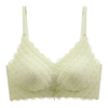 Lace Beautiful Back Underwear Women's Anti-exposure Push up comfort Breathable Strap Vest Wireless Thin Bra