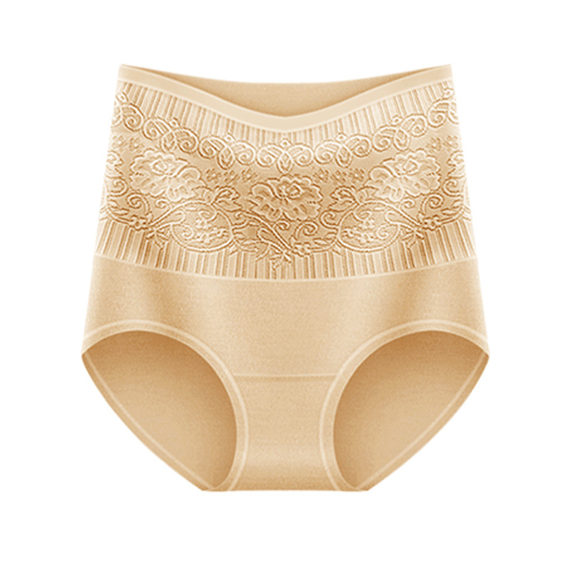 Women's High Waist Plus Size Cotton Underwear European American Style Abdominal Hip Shaping Thin