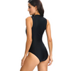 Flattering One Pieces Monkini Cheap Zipper Bathing Suit Curvy Beach Bikinis