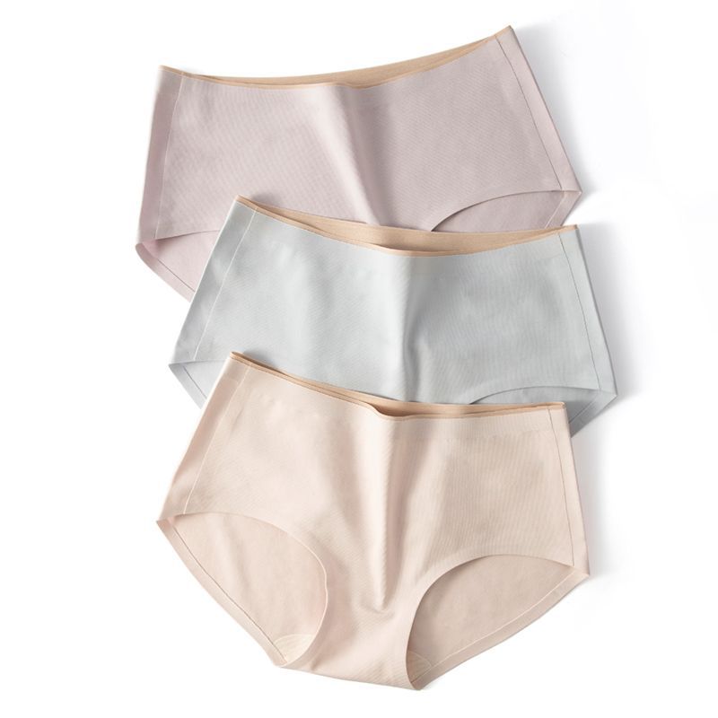Middle Waist Cotton Ladies Panties One Piece Panties Woman Underwear Seamless Girls Briefs
