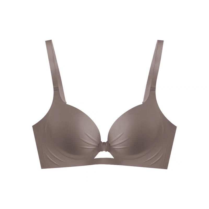 Women's Summer Stylish Seamless Everyday Knitted Bra and Panties Wire-Free Support Breathable Underwear