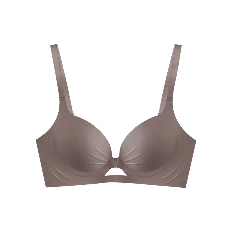 Women's Summer Stylish Seamless Everyday Knitted Bra and Panties Wire-Free Support Breathable Underwear