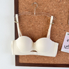 Women's Summer Sexy Half-Cup Non-Marking Glow Bra Thin Nylon Solid Strapless Non-Slip Underwire Small Chest Push-Up Non-Marking
