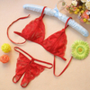 Comfortable Women's Sexy Bralette Lingerie Set Lace Hollow Ruffles Decoration One Size Women's Underwear