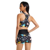 Women Sexy Monokini Push-up Padded Bra Swimsuit Female High Neck Swimwear Beachwear Bathing Suits Summer Bikini Set