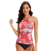 Custom Logo Tankini With Cover Up Bikini 2pcs Drawstring Skirt Beach Wear Bathing Suits Women Swimwear Beachwear