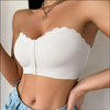 Front Button Strapless Non-slip Lady Underwear Push-up Beautiful Back Women's Bra for Ladies