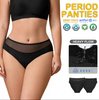 High Waist Organic Cotton Heavy Flow Reusable Culotte Menstrual Underwear Leakproof Period Panties