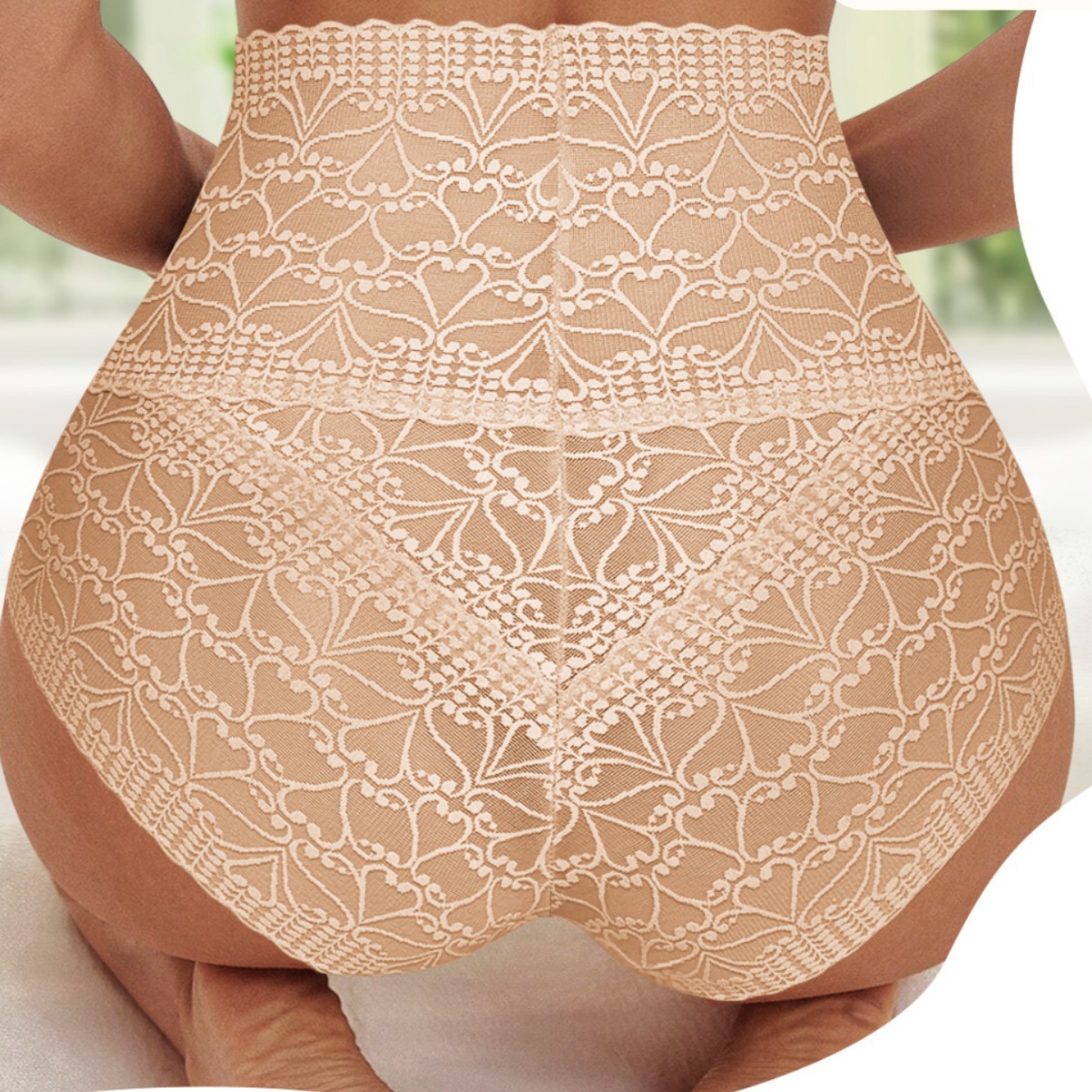 High Waisted Panty Women Tummy Control Underwear Sexy Panties Briefs Breathable Women's Lace Panties