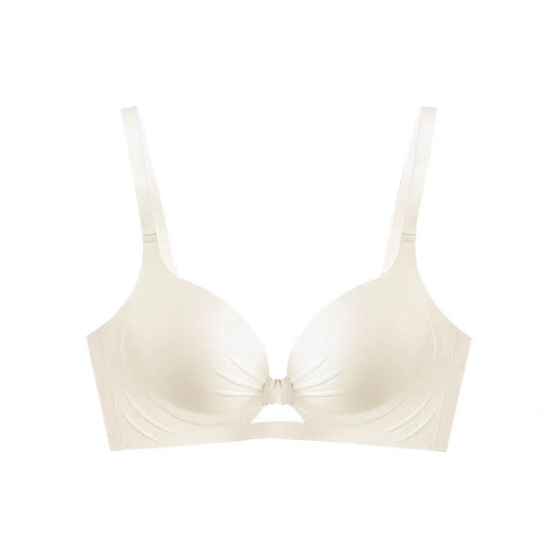 Women's Summer Stylish Seamless Everyday Knitted Bra and Panties Wire-Free Support Breathable Underwear