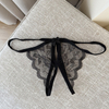 Open Seductive Lace Butterfly Open Crotch Skeleton Sexy Women's Thong Underwear