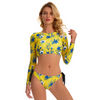 Women Two Piece Rash Guard Swimsuits Swim Shirt Bathing Suit with Gril Rashguard