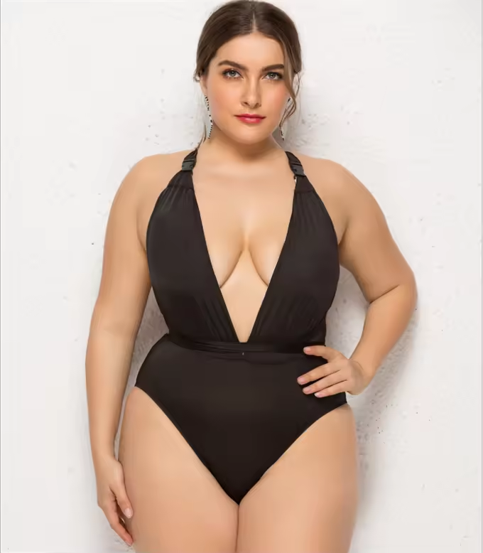 Sexy Swimwear Ladies Monkini Luxury Plus Size Swim One Piece Bikinis for Fat Women