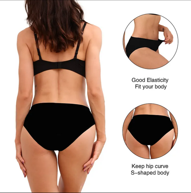 High Waist Anti-UV Protected Period Underwear Waterproof Leakproof Bikini Swim Bottoms for Women