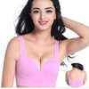 High Impact Support Logo Custom Fixed Bra Paddings Seamless Shockproof Yoga Fitness Sports Bra for Women