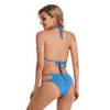 Custom OEM Factory Fashion Swimsuits Textured Solid Color Nylon Fabric Beachwear Women Bikini