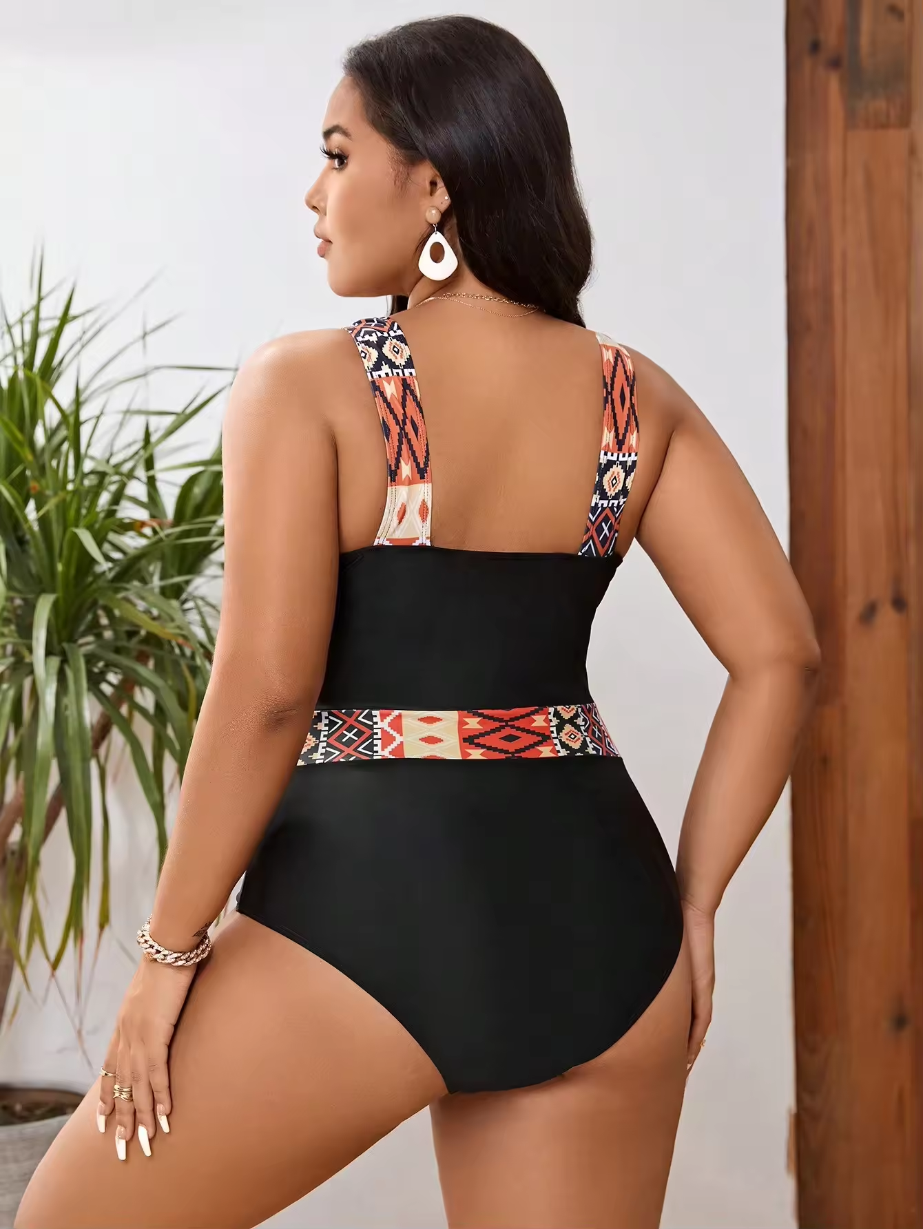 Plus Size Swimwear Hot Beachwear 1 Piece Bikini Swim Suit Fat Woman