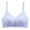 Lace Beautiful Back Underwear Women's Anti-exposure Push up comfort Breathable Strap Vest Wireless Thin Bra