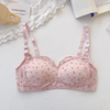 Women New Underwear Cute Flower Lace Teen Girls Bra Thin Breathable Developmental Bra
